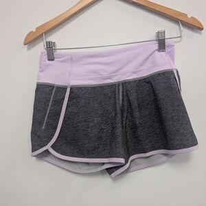 lululemon athletica Light Purple and Dark Gray Athletic Shorts